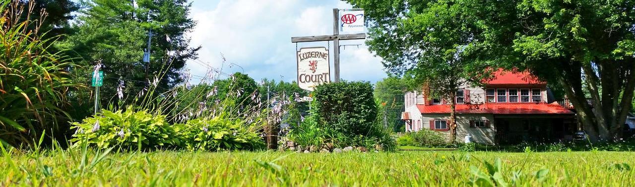 Luzerne Court Motel レイク・ルザーン エクステリア 写真